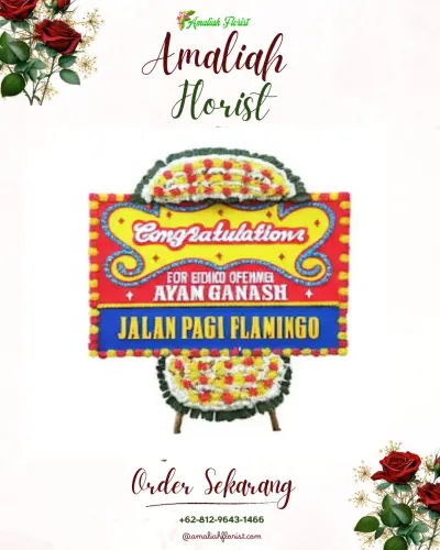 Bunga Papan Congratulation di Sirangkang
